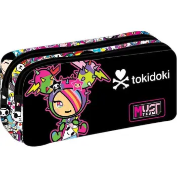 Diakakis imports Σχολική Κασετίνα Βαρελάκι Tokidoki Must Team 2 Θήκες 000490149