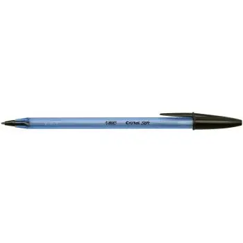 BIC ΣΤΥΛΟ BALLPOINT 1.2MM ΜΑΥΡΟ CRISTAL SOFT