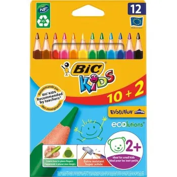 BIC KIDS EVOLUTION TRIANGLE ΣΕΤ ΞΥΛΟΜΠΟΓΙΕΣ 12 ΤΜΧ.