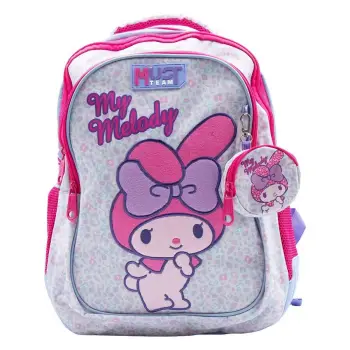 Must Team 3θήκες My Melody Σχολική Τσάντα Πλάτης Δημοτικού Γαλάζια με Θήκη για Παγούρι 25lt