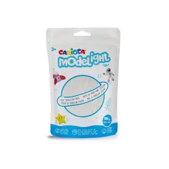 ΠΗΛΟΣ CARIOCA MODELIGHT 100gr ΛΕΥΚΟ