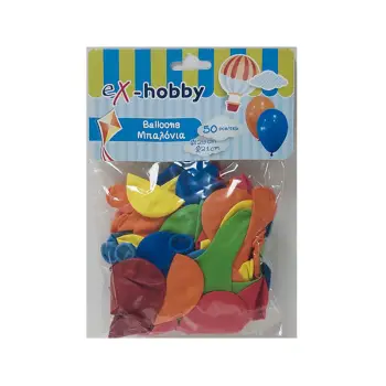 ΜΠΑΛΟΝΙΑ eX-HOBBY 21-29cm ASSORTED 50τεμ 401490