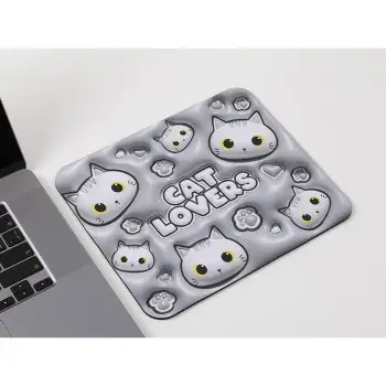 MOUSE PAD i-TOTAL XL2552D WHITE CAT 3D 24x20