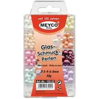 ΧΑΝΤΡΕΣ ΠΕΡΛΕΣ ΣΤΡΟΓΓΥΛΕΣ ΜΙΧ 50gr (διάφορα χρώματα & μεγέθη)