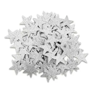 ΔΙΑΚΟΣΜΗΤΙΚΑ ΧΑΡΤΙΝΑ ΑΣΤΕΡΙΑ GLITTER ΑΣΗΜΙ Φ20mm 100τεμ.