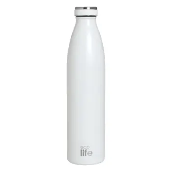 Slim White Thermos 1lt