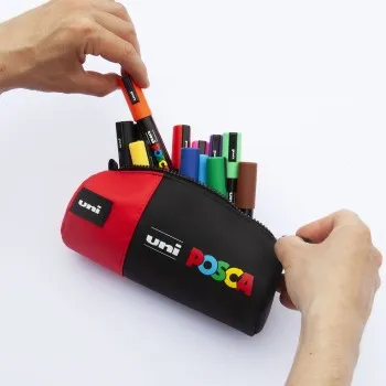 ΚΑΣΕΤΙΝΑ POSCA ΜΑΥΡΗ- ΚΟΚΚΙΝΗ