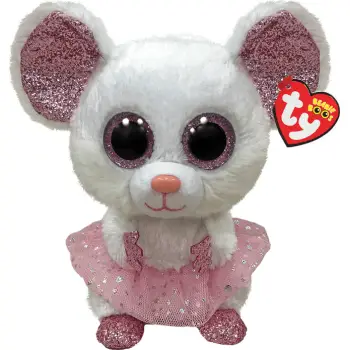 TY BEANIE BOOS NINA ΧΝΟΥΔΩΤΟ ΠΟΝΤΙΚΑΚΙ ΛΕΥΚΟ 15ΕΚ