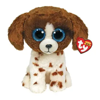 TY BEANIE BOOS ΛΟΥΤΡΙΝΟ: MUDDLES ΧΝΟΥΔΩΤΟ ΣΚΥΛΑΚΙ ΚΑΦΕ/ ΛΕΥΚΟ 23ΕΚ