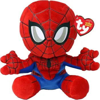 TY BEANIE BOOS ΛΟΥΤΡΙΝΟ MARVEL: ΧΝΟΥΔΩΤΟ FLOPPY SPIDERMAN 15ΕΚ