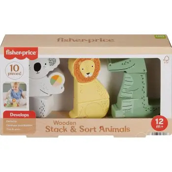 FISHER-PRICE - ΞΥΛΙΝΑ ΖΩΑΚΙΑ ΠΑΙΧΝΙΔΙ ΚΙΝΗΤΙΚΩΝ ΔΕΞΙΟΤΗΤΩΝ - HXV04