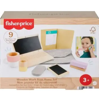 FISHER-PRICE - ΞΥΛΙΝΟ ΣΕΤ ΓΡΑΦΕΙΟΥ ΠΑΙΧΝΙΔΙ ΡΟΛΩΝ- HXV11