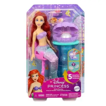 DISNEY PRINCESS - ARIEL VANITY POP MERMAID FASHION DOLL ΜΕ ΚΟΧΥΛΙ ΈΚΠΛΗΞΗ ΚΟΥΚΛΑ - JBF86