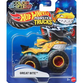 HOT WHEELS - ΧΡΩΜΟΚΕΡΑΥΝΟΙ Monster Trucks Great Bitel- JHY95