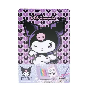 HAPPIHOBBI ART JOURNAL KUROMI ΜΕ NEON ΜΑΡΚΑΔΟΡΟΙ