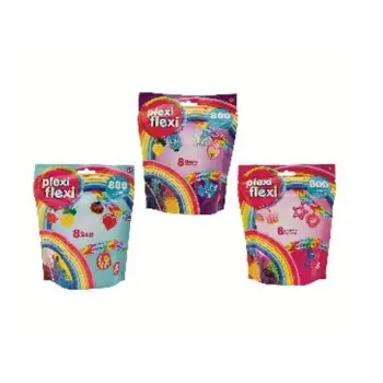 PLEXI FLEXI ΣΑΚΟΥΛΑΚΙ ΜΕ 800 ΛΑΣΤΙΧΑΚΙΑ & 8 ΑΞΕΣΟΥΑΡ (3 ΣΧΕΔΙΑ)