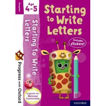 WRITING LETTERS AGE 4-5 BK/STICKER