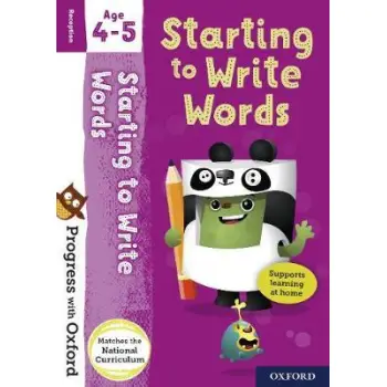 WRITING WORDS AGE 4-5 BK/STICKER