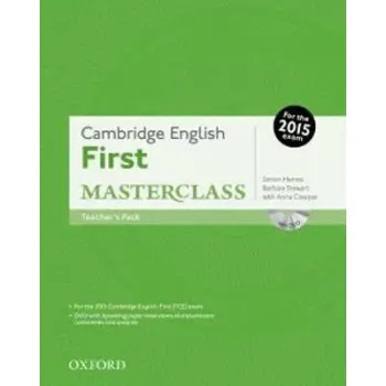 CAMBRIDGE ENGLISH FIRST MASTERCLASS TCHR'S (+ DVD) N/E