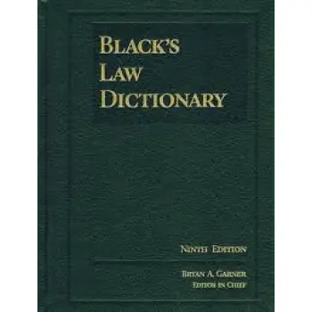 BLACK'S LAW DICTIONARY HC