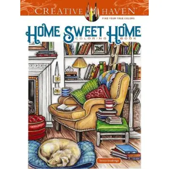 CREATIVE HAVEN HOME SWEET HOME COLORING BOOK