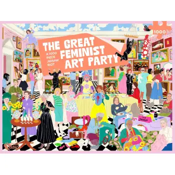 The Great Feminist Art Party in 1000 Pie A 1000 Piece Jigsaw Riot