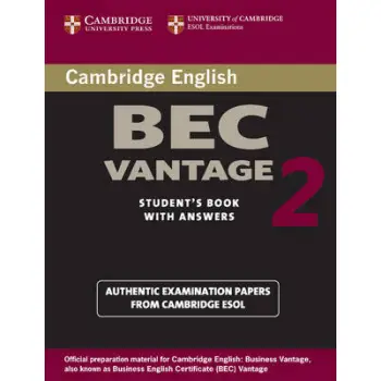 CAMBRIDGE BEC VANTAGE 2 SB W/A
