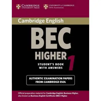 CAMBRIDGE BEC HIGHER 1 SB W/A