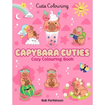 Capybara Cuties: Colouring Book