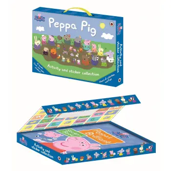 PEPPA PIG'S ACTIVITY CARRY CASE - ACTIVITY AND STICKER COLLECTION (10 BOOKS)