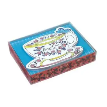 MOLLY HATCH TEACUPS DIE-CAT NOTECARDS