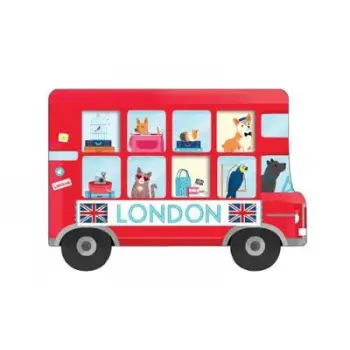 LONDON BUS SHAPED COVER STICKY NOTES