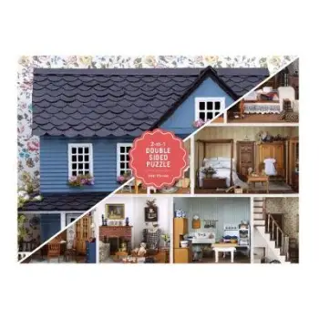 VINTAGE DOLLHOUSE 2-SIDED 500 PIECE PUZZLE  PB