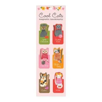 COOL CATS MAGNETIC BOOKMARKS  PB
