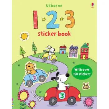 USBORNE : 123 STICKER BOOK (+ STICKERS) PB