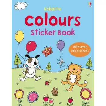 USBORNE : COLOURS STICKER BOOK (+ STICKERS) PB