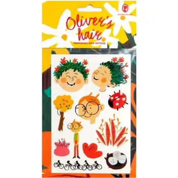Oliver's Hair Temporary Tattoos for kids
