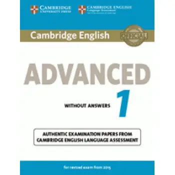 CAMBRIDGE ENGLISH ADVANCED 1 SB WO/A (FOR REVISED EXAM FROM 2015)