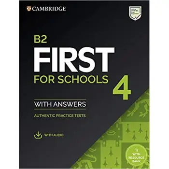 CAMBRIDGE ENGLISH FIRST FOR SCHOOLS 4 SELF STUDY PACK (+ DOWNLOADABLE AUDIO) W/A