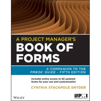 PROJECT MANAGERS BOOK OF FORMS  PB