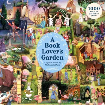 A Book Lover's Garden : A 1000-piece jigsaw puzzle by Michael Kirkham
