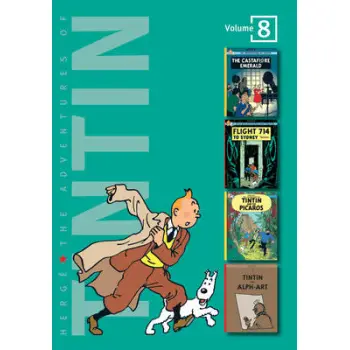 THE ADVENTURES OF TINTIN 8: THE CASTAFIORE EMERAKD,FLIGHT 714 TO SYDNEY,TITAN AND THE PICAROS,TINTIN