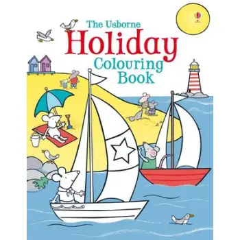 THE USBORNE HOLIDAY COLOURING BOOK PB C FORMAT