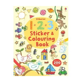 USBORNE : 123 STICKER & COLOURING BOOK PB
