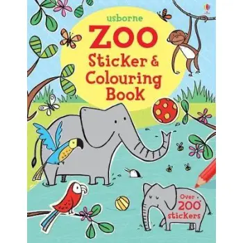 USBORNE ZOO STICKER & COLOURING BOOK PB