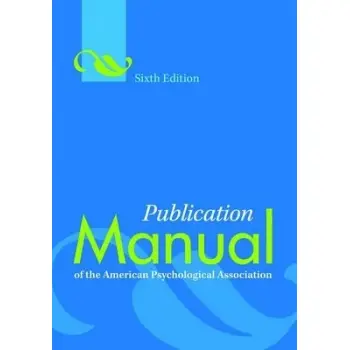 PUBLICATION MANUAL OF THE AMERICAN PSYCHOLOGICAL ASSOCIATION PB