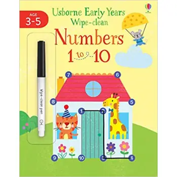 USBORNE WIPE-CLEAN EARLY YEARS : NUMBERS 1 TO 10 PB