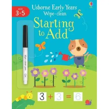 USBORNE WIPE-CLEAN EARLY YEARS : STARTING TO ADD PB