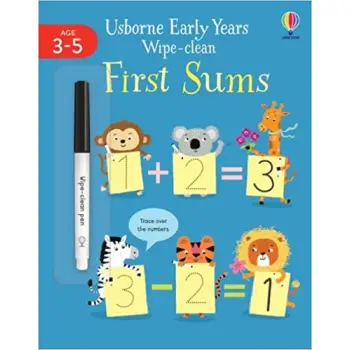 USBORNE EARLY YEARS WIPE-CLEAN : FIRST SUMS PB