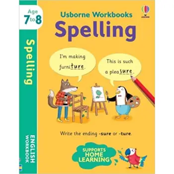 USBORNE WORKBOOKS SPELLING 7-8 PB